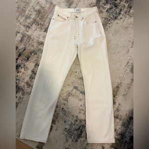 Urban Outfitters Cream Straight Jeans